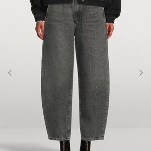 Agolde Balloon Ultra High Rise Curved Tapered  Jeans in Wicked Grey